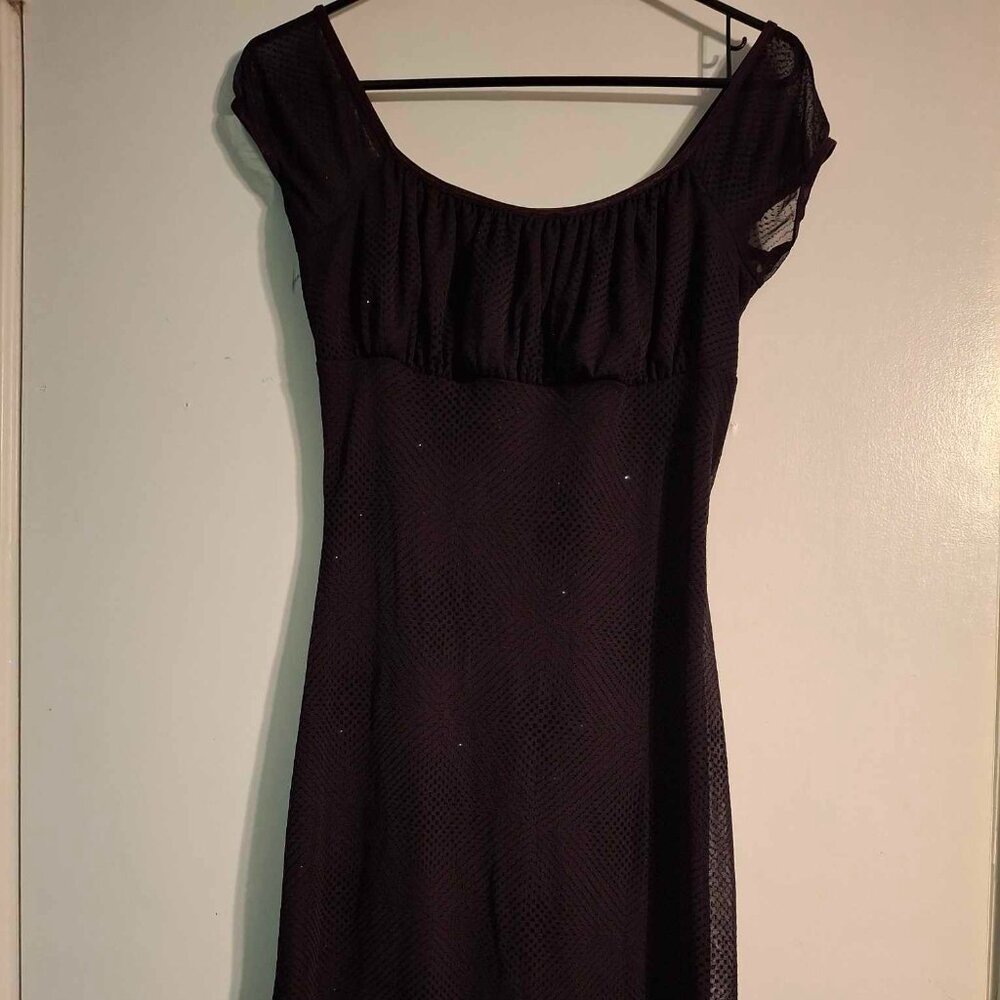 purple/ eggplant midi dress